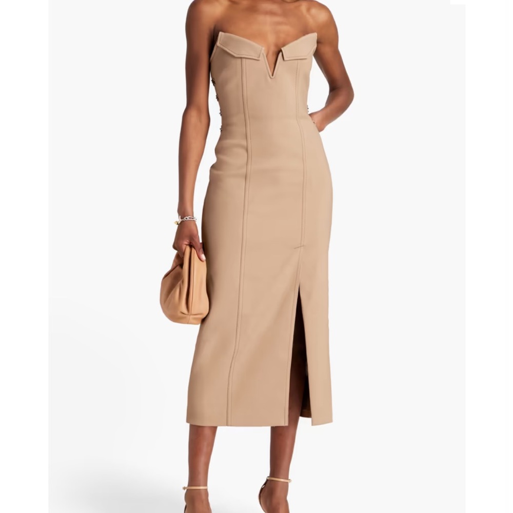 Dion Lee strapless cotton blend dress